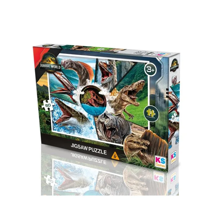 KS GAMES JW709 JURRASIC WORLD REBIRTH 34x48cm YAPBOZ/PUZZLE 50 PARÇA