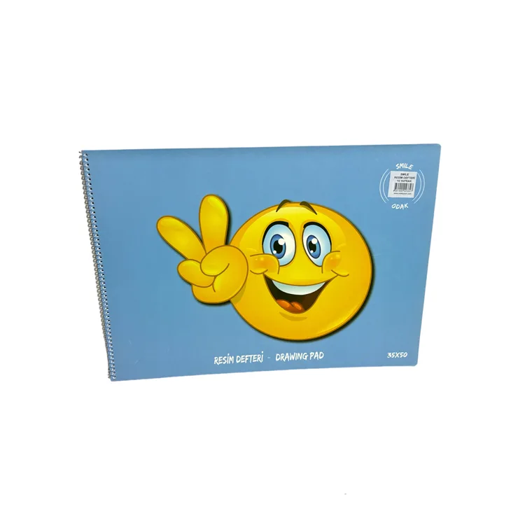 ODAK 008585 35X50 SPİRALLİ PP KAPAK 15 YP SMILE RESİM DEFTERİ