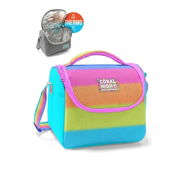 CORAL HIGH 11786 KIDS RENKLİ ÇİZGİLİ THERMO BESLENME ÇANTASI