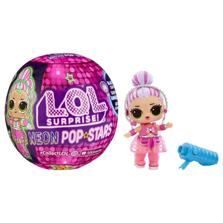 ADORE 120674 LOL SURPRISE NEON POP STARS SÜRPRİZ TOP BEBEK 3+