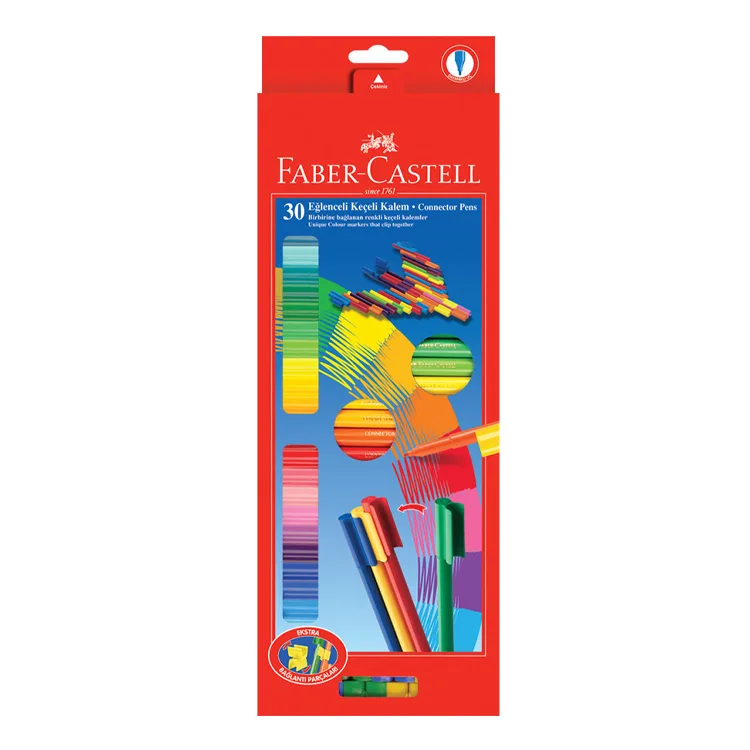 FABER CASTELL EĞLENCELİ KEÇELİ KALEM 30'LU