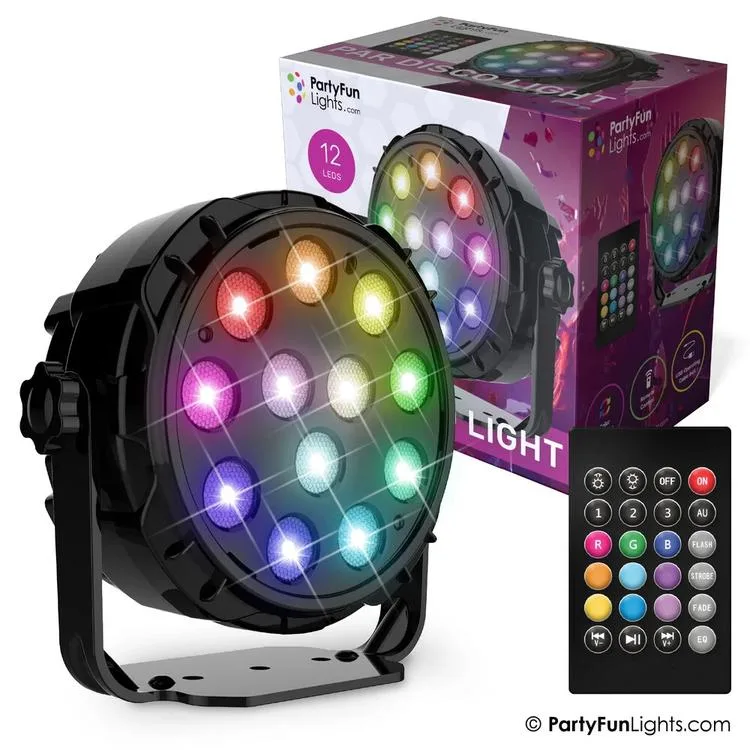 SUNMAN 86834 KUMANDALI DİSKO IŞIK TOPU 12 LEDS