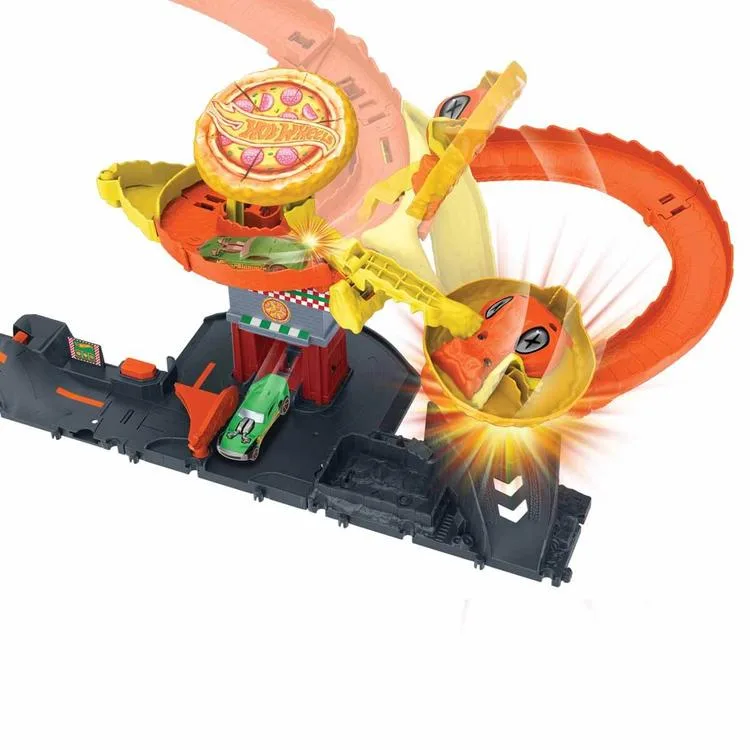 MATTEL HTN81 HOT WHEELS PİZZA DÜKKANINDA KOBRA MACERASI OYUN SETİ 3+