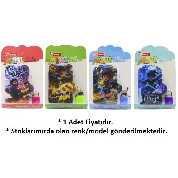 MİKRO MİNİ100 KİLİTLİ BLİSTERLİ BLOKNOT ACTION ON THE BOOK - TEKLİ