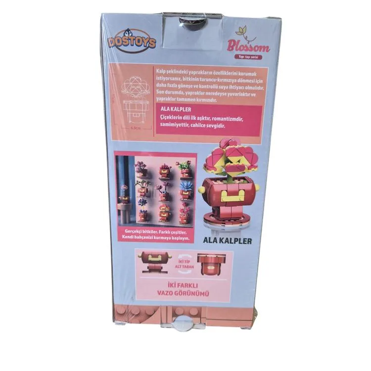 DOSTOYS 113-19 BLOSSOM MİNİ ÇİÇEK BLOK OYUNCAK ALA KALPLER 152 PARÇA 6+