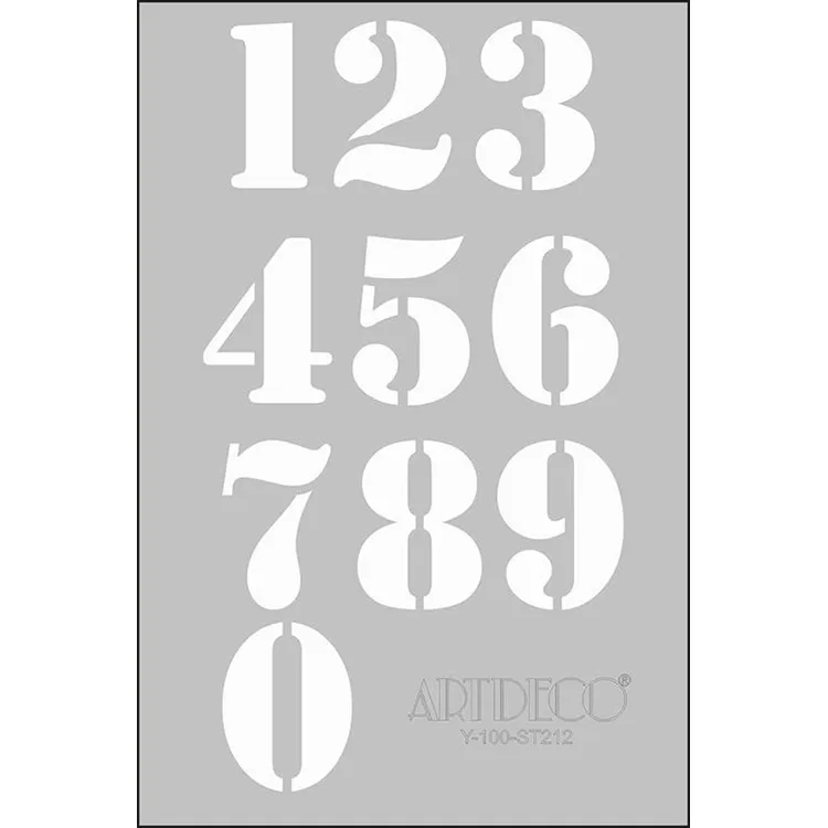 ARTDECO STENCİL A4 SAYILAR 212