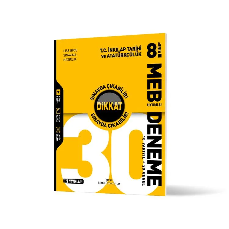 HIZ 8. SINIF T.C İNKILAP TARİHİ VE ATATÜRKÇÜLÜK 30'LU DENEME