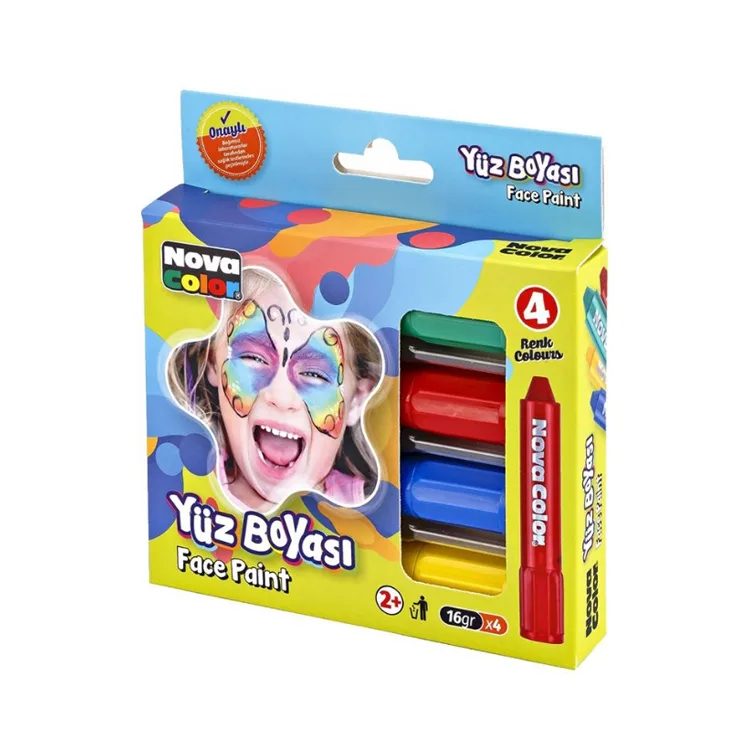 NOVA COLOR NC-211 YÜZ BOYASI 4'LÜ SET