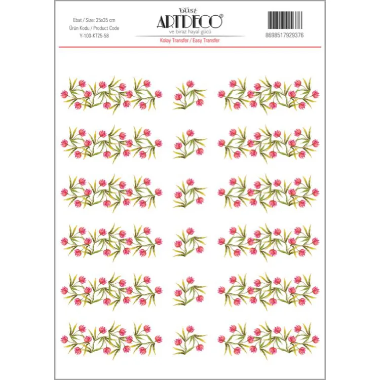 ARTDECO KOLAY TRANSFER 25X35CM DESEN NO:58