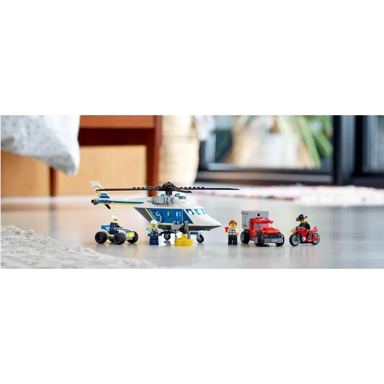 LEGO 60243 CITY POLİS HELİKOPTERİ TAKİBİ 212 PARÇA 5+