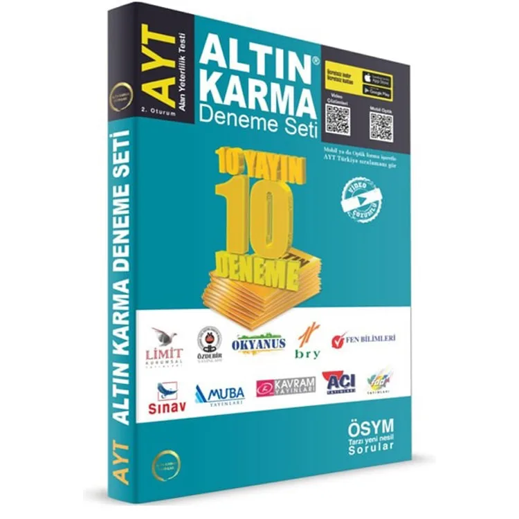 ALTIN KARMA AYT 10 FARKLI YAYIN 10 FARKLI DENEME SETİ