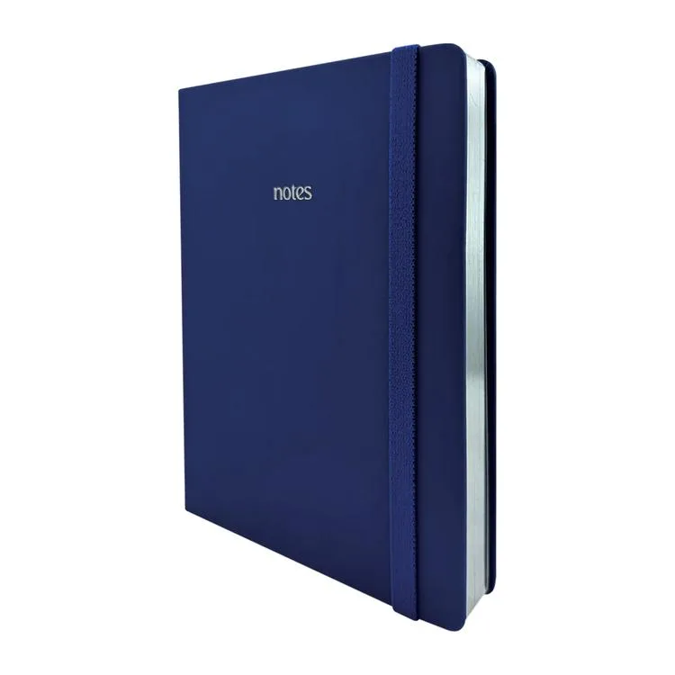 VICTORIA'S JOURNALS 1656 BUJO VEGAN DERİ 14X21 160gr.96YP. ÇİZGİLİ DEFTER MAVİ