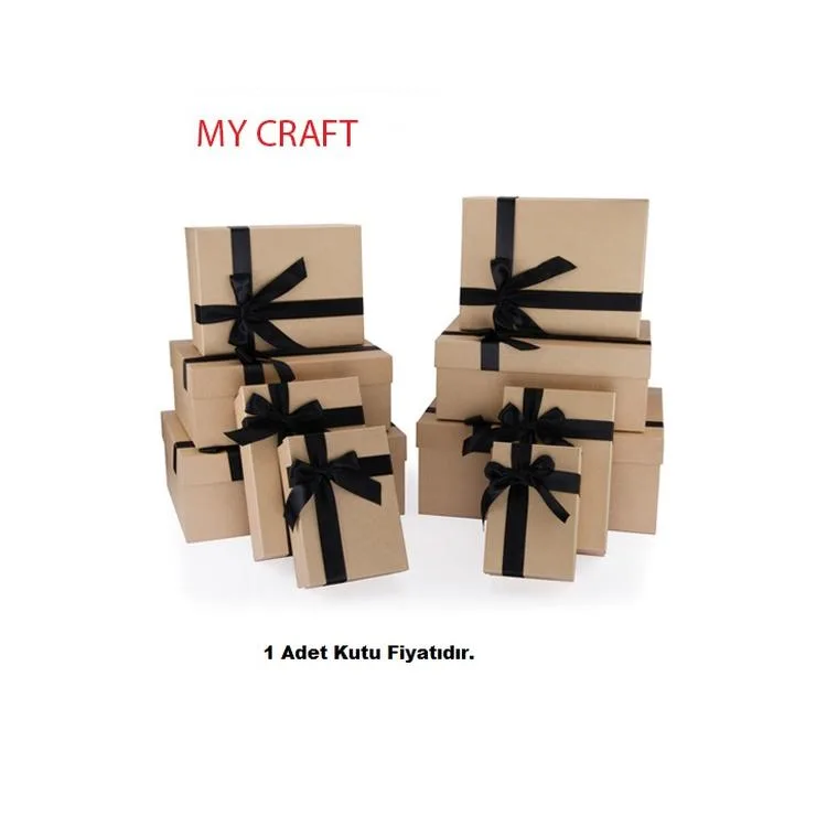 GIPTA MY KRAFT DİKDÖRTGEN HEDİYE KUTUSU BX1032 H 245x330x130mm - TEKLİ