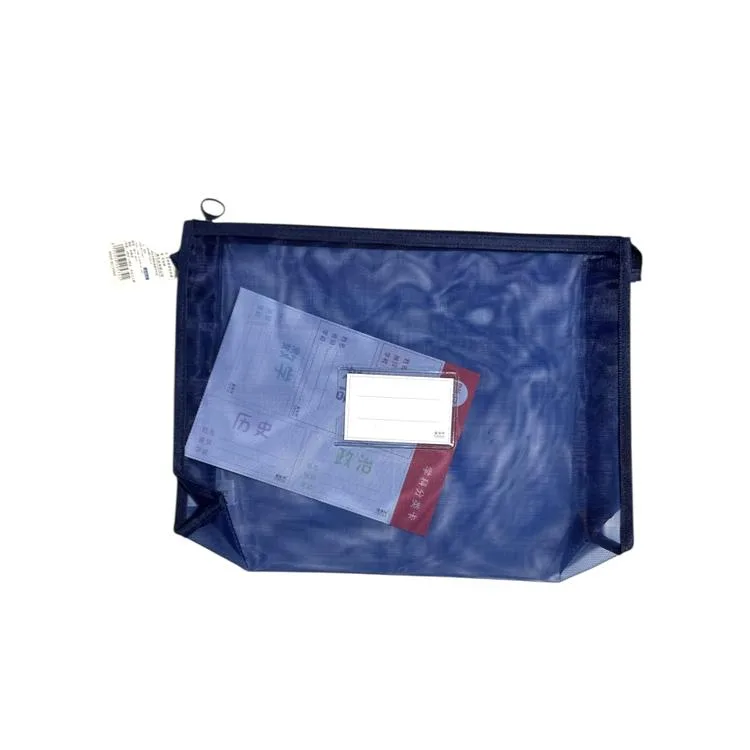 ODAK JD-4102 FERMUARLI FİLELİ PVC KART BÖLÜMLÜ A4 DOSYA (MESH DOSYA) - TEKLİ