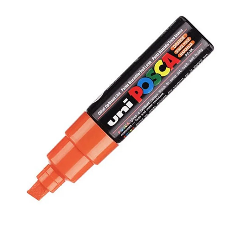UNİ POSCA SU BAZLI POSTER MARKER PC-8K 8.0 TURUNCU