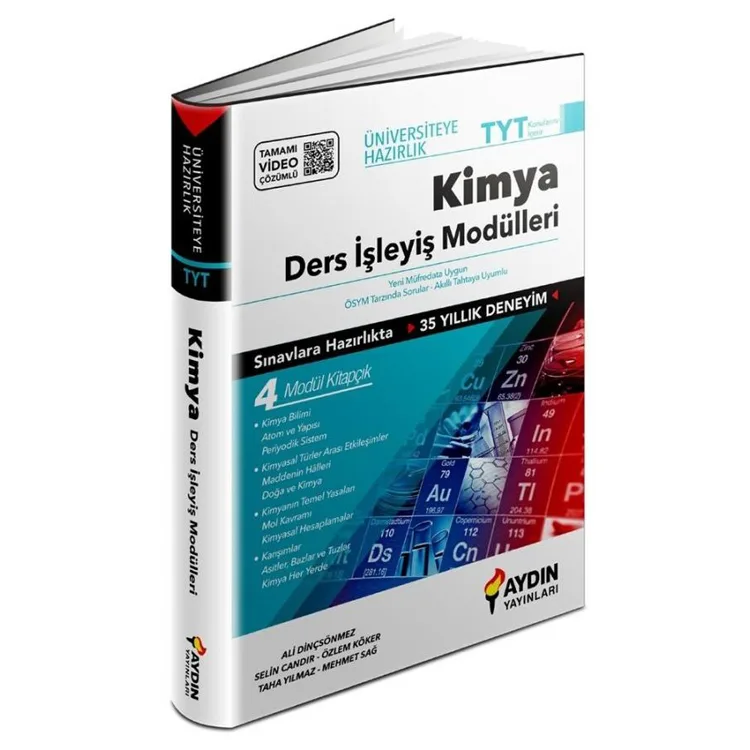 AYDIN ÜNİVERSİTEYE HAZIRLIK TYT KİMYA DERS İŞLEYİŞ MODÜLLERİ