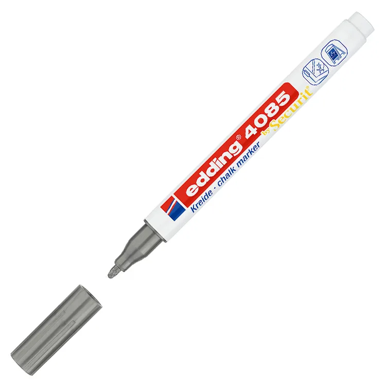 EDDING 4085 CHALK LİKİT TEBEŞİR KALEMİ GÜMÜŞ