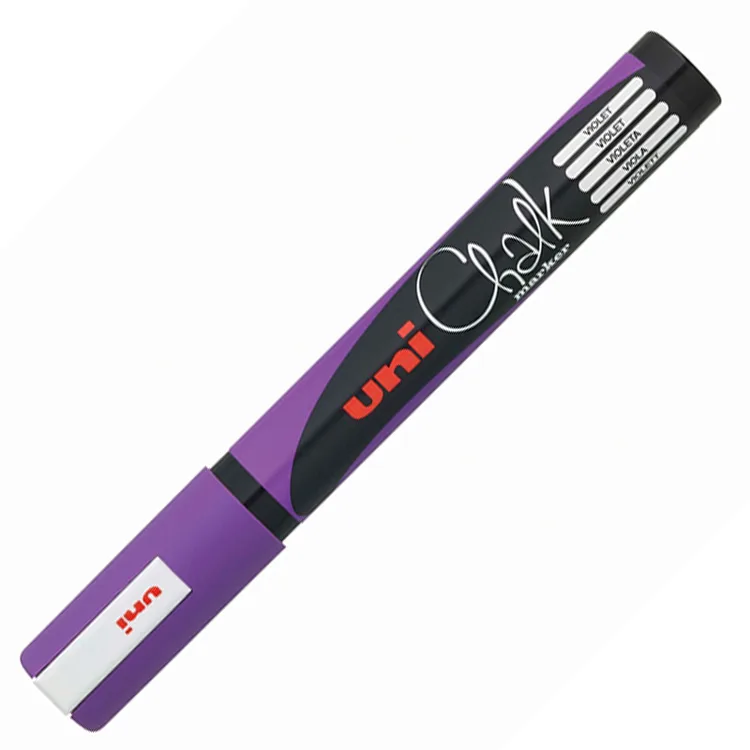 UNİ BALL PWE-5M CHALK SU BAZLI SİYAH TAHTA MARKÖRÜ 1.8-2.5 MOR