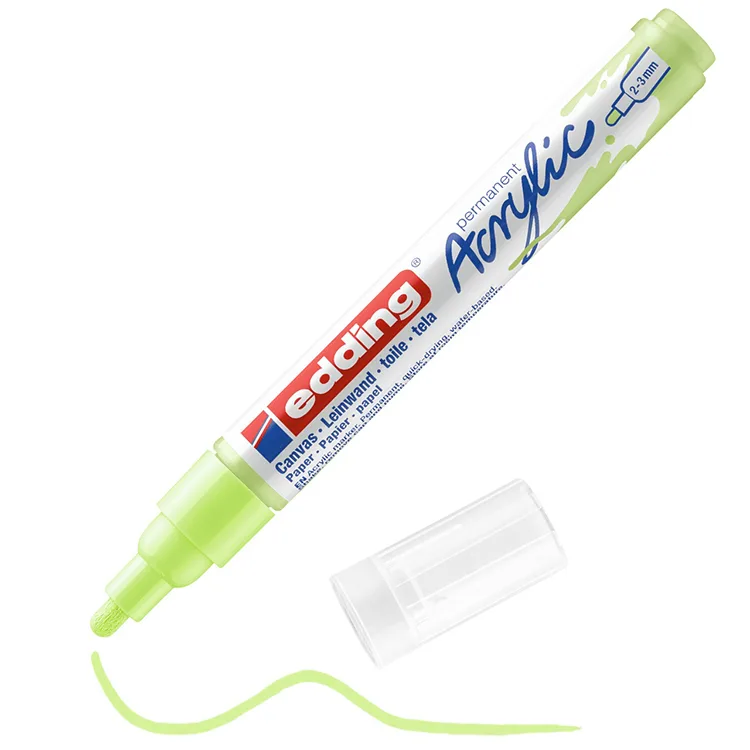 EDDING 5100 NO:917 AKRİLİK KALEM ORTA UÇLU 2-3mm YUVARLAK UÇ PASTEL YEŞİL