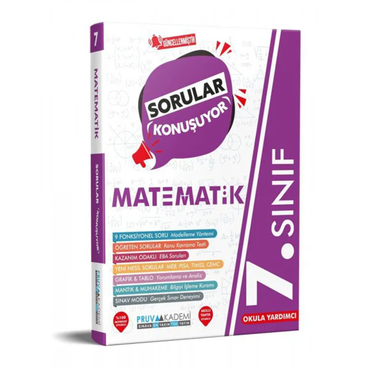 PRUVA 7. SINIF MATEMATİK SORULAR KONUŞUYOR SORU BANKASI