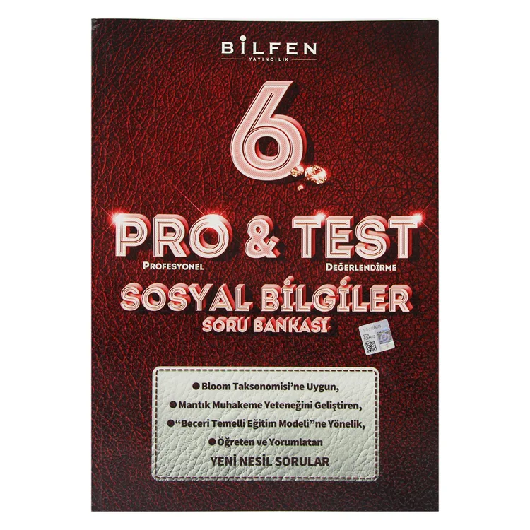 BİLFEN BİLTEST 6. SINIF SOSYAL BİLGİLER PRO&TEST SORU BANKASI - 2024