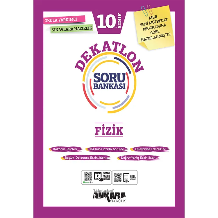 ANKARA 10.SINIF DEKATLON FİZİK SORU BANKASI