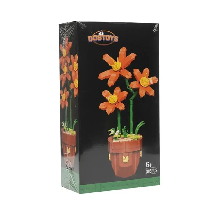 DOSTOYS 116-19 MİNİ ÇİÇEK BLOK OYUNCAK TURUNCU GÜNGÜZELİ 395 PARÇA 6+