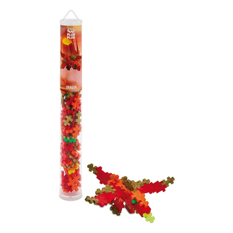 PLUS-PLUS 4267 DRAGON MİNİ MİX BLOK PUZZLE YAPI SETİ 100 PARÇA TÜP