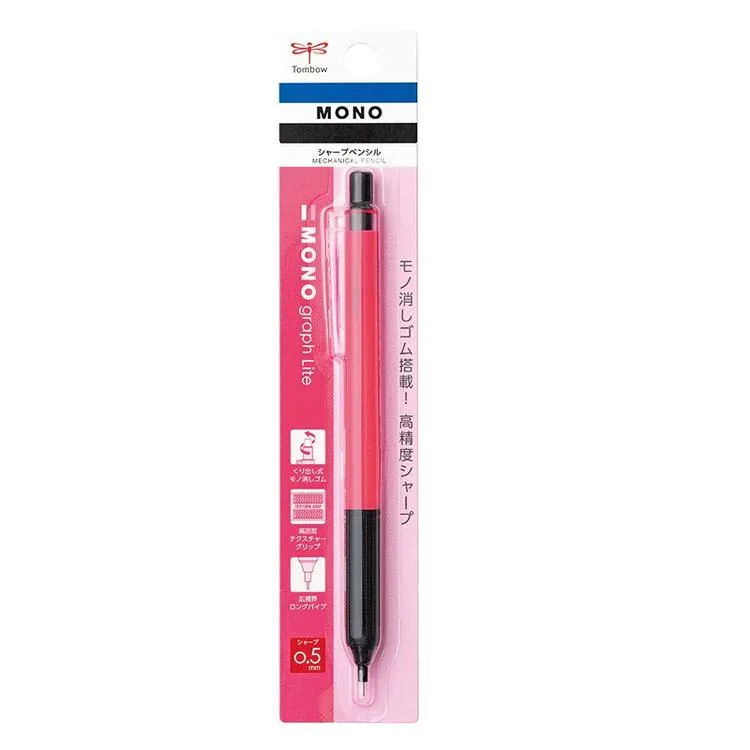 TOMBOW MONO GRAPH LITE MEKANİK KURŞUN KALEM 0.5MM NEON PEMBESİ DPA-122F
