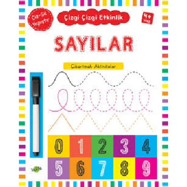 ÇİZGİ ÇİZGİ ETKİNLİK SAYILAR 4 YAŞ VE ÜSTÜ