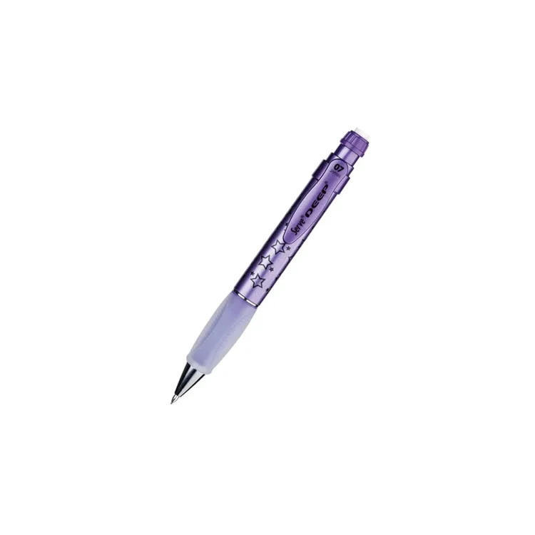 SERVE DEEP YILDIZ DESENLİ MEKANİK VERSATİL KALEM 0.7mm METALİK MOR