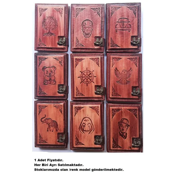 DEFFTER 64245-8 11.5x15.5 KRAFTON DERİ KAPLI KRAFT DEFTER ÇİZGİSİZ ( S )