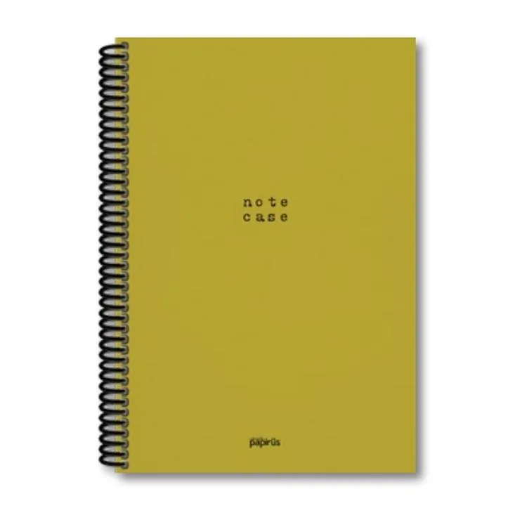 PAPİRÜS NOTE CASE SERT KAPAK SPİRALLİ 14X19 120YP. ÇİZGİLİ DEFTER
