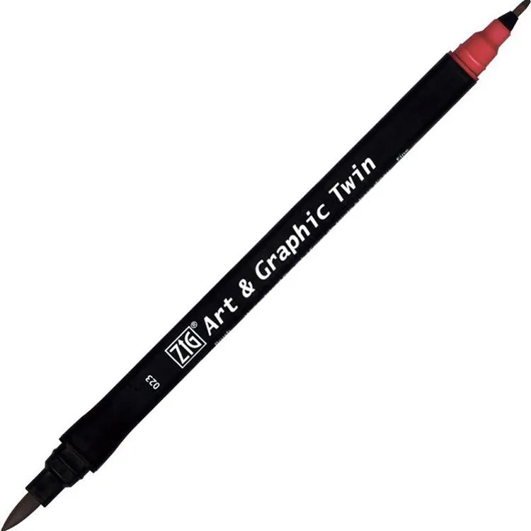 ZIG TUT-80 ART & GRAPHIC TWIN MARKER ÇİFT UCLU KALEMİ WİNE RED