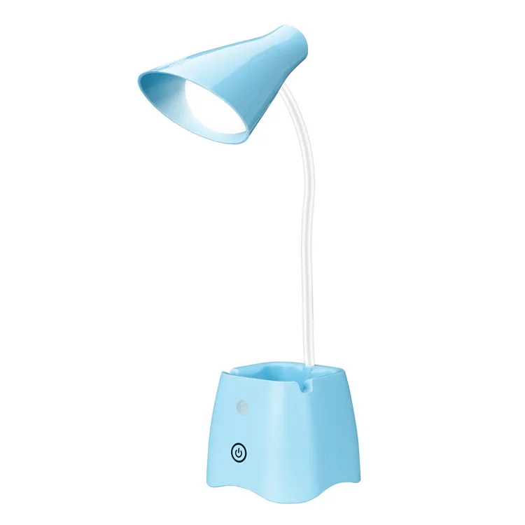 S-LINK SL-M9052 MAVİ 14 LEDLİ 3V 500mAh KALEMLİKLİ MASA LAMBASI