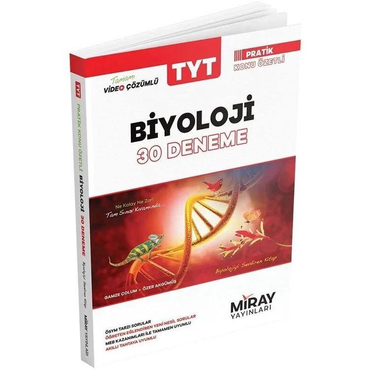 MİRAY YAYINLARI TYT BİYOLOJİ 30 DENEME
