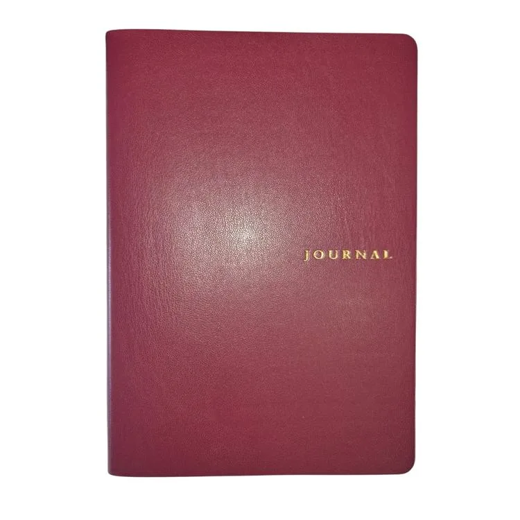 VICTORIA'S JOURNALS SMYTH ART 126-2802 ESNEK KAPAK A5 100gr. 96YP. ÇİZGİSİZ (DÜZ) KENAR DESENLİ DEFTER BORDO