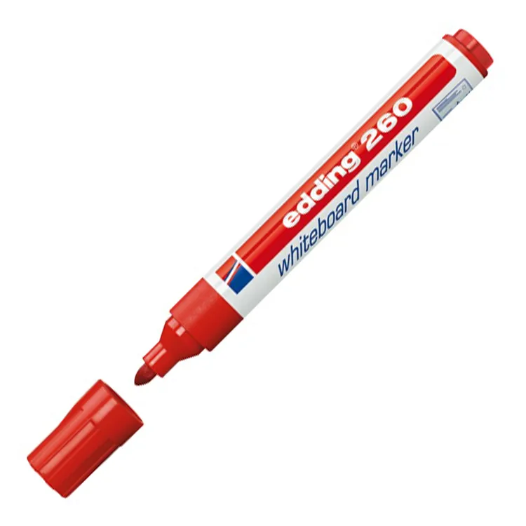 EDDING 260 BEYAZ TAHTA KALEMİ KIRMIZI