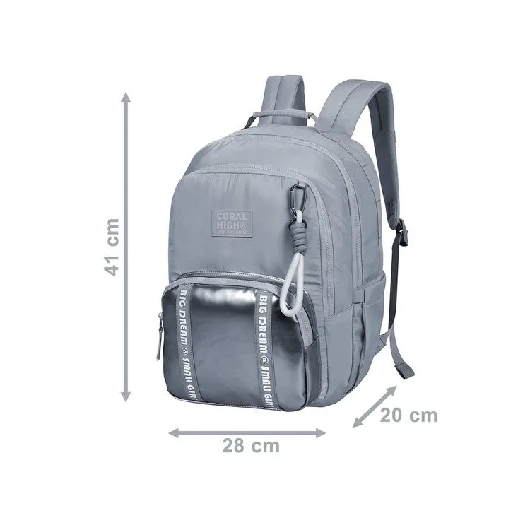 CORAL HIGH 24413 LACİVERT MAVİ BİG DREAM SMALL GİRL DETAYLI ÜÇ BÖLMELİ SIRT ÇANTASI