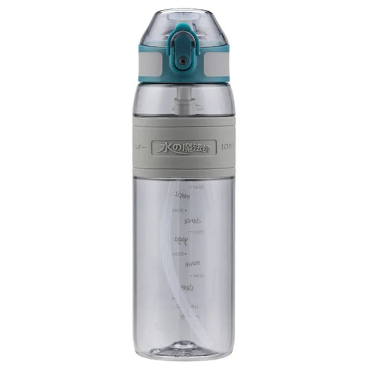 UZSPACE PİPETLİ MATARA TRITAN 4106 600 ML GRİ