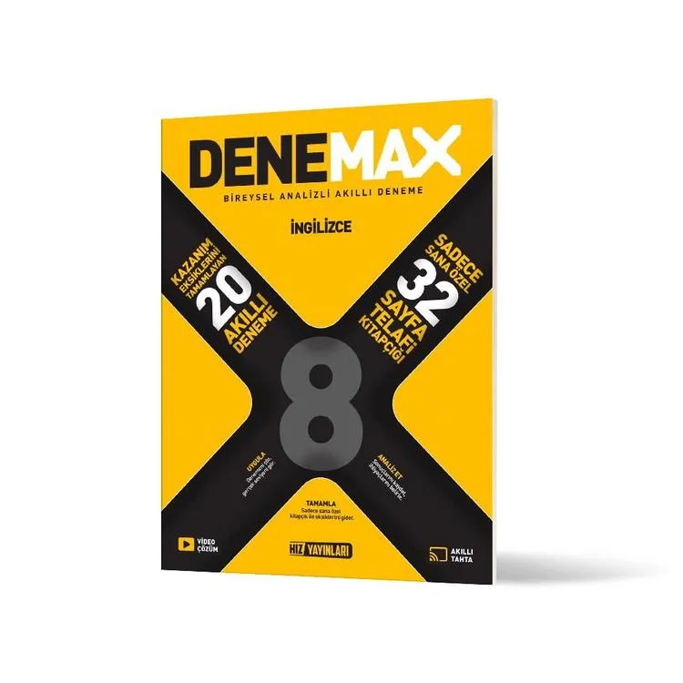 HIZ 8. SINIF DENEMAX İNGİLİZCE 20'Lİ AKILLI DENEME