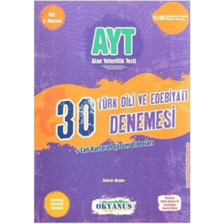 OKYANUS AYT TÜRK DİLİ VE EDEBİYATI 30 DENEME