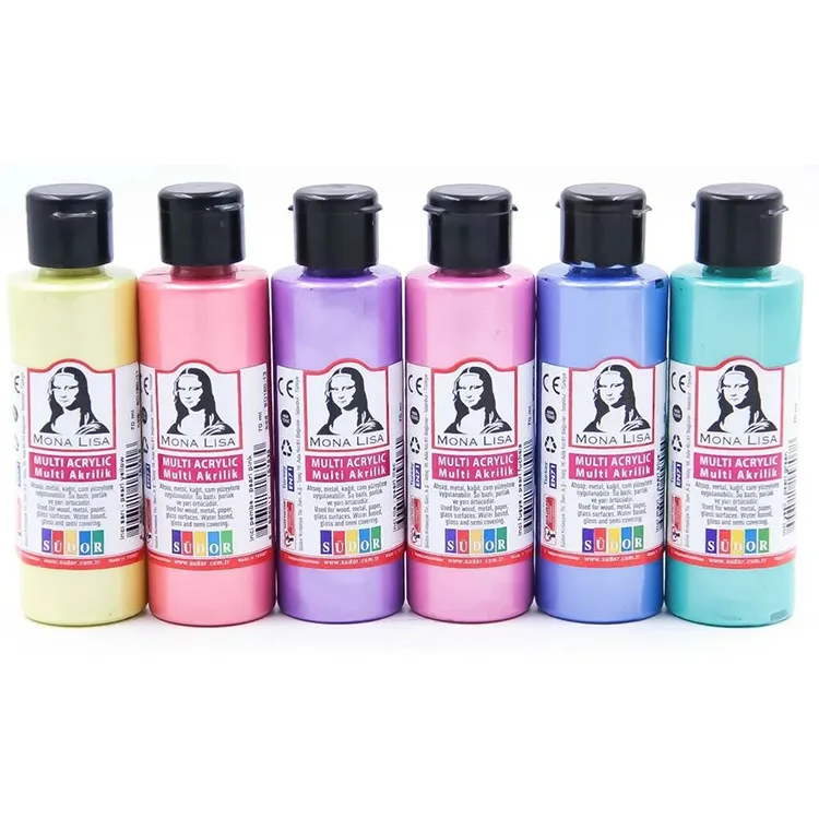 SÜDOR SD1006I İNCİ MULTİ AKRİLİK BOYA SET 70ml.6 RENK