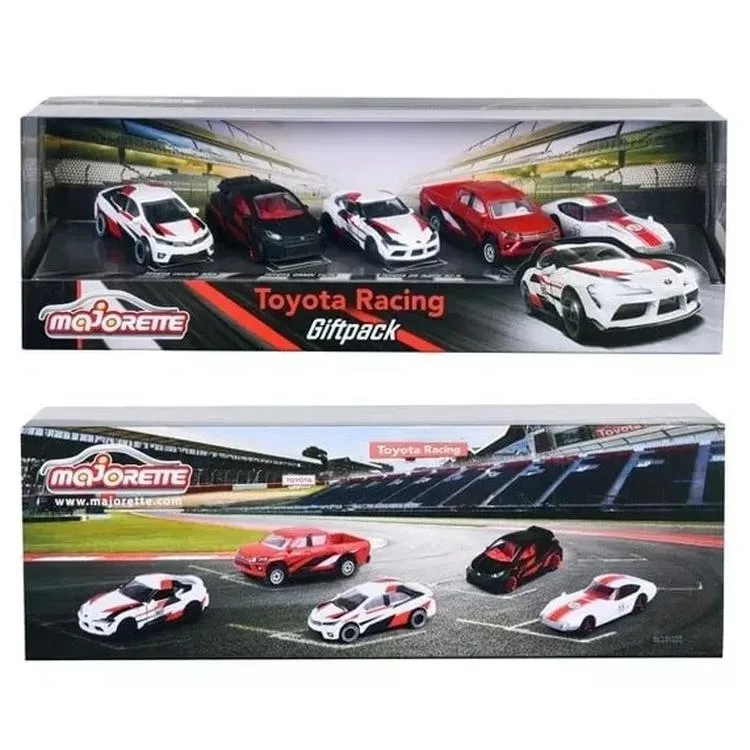 SİMBA MAJORETTE 2053189 TOYOTA RACING SERİSİ 5'Lİ ARABA SETİ 1:64 3+