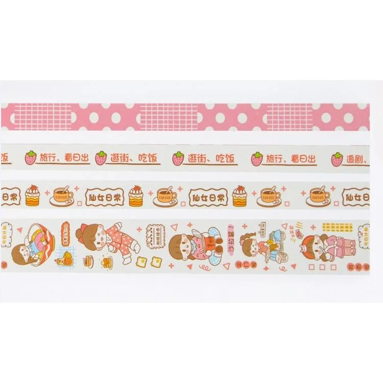 GIPTA K8914 SWEET RENKLİ KAĞIT BANT 4'LÜ KUTULU - 1.5MMx2M / 3MMx2M