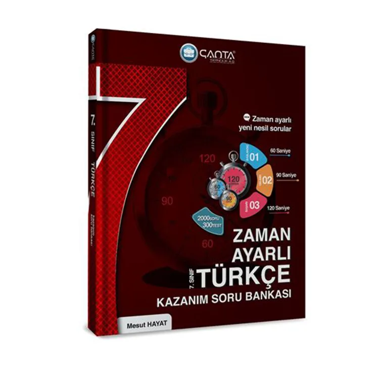 ÇANTA 7. SINIF TÜRKÇE ZAMAN AYARLI KAZANIM SORU BANKASI