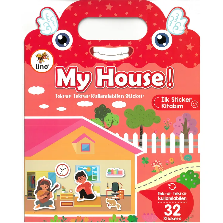 LİNO LS-503 TEKRAR TEKRAR KULLANILABİLEN İLK STİCKER KİTABIM - MY HOUSE!