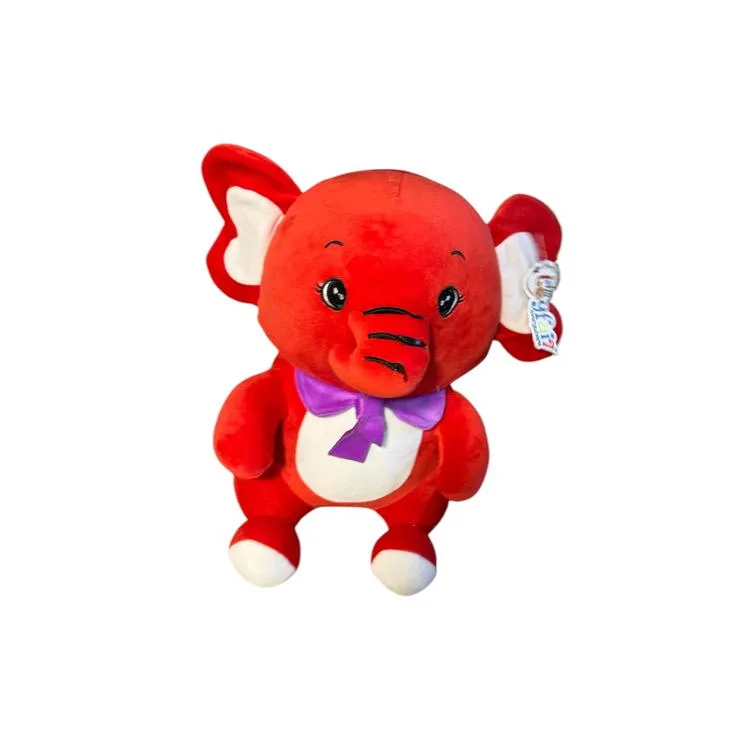 TAHA 1377 PELUŞ RENKLİ OTURAN FİL 40 CM