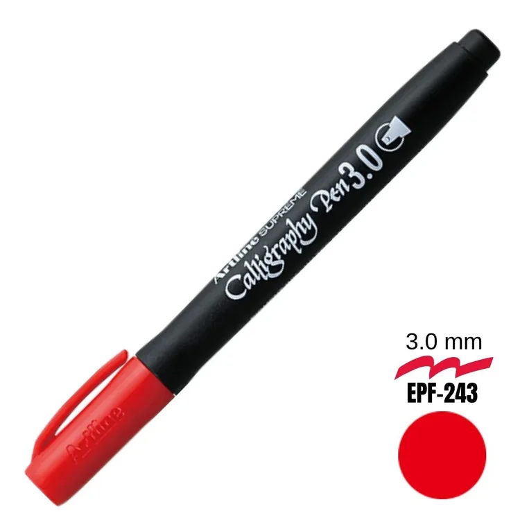 ARTLINE SUPREME KALİGRAFİ KALEMİ 3.0 KIRMIZI EPF-243