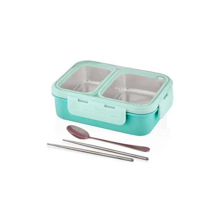 VAGONLİFE ÇELİK YEMEK KABI ÇİFT HAZNELİ LUNCH BOX XC-7096 700 ML